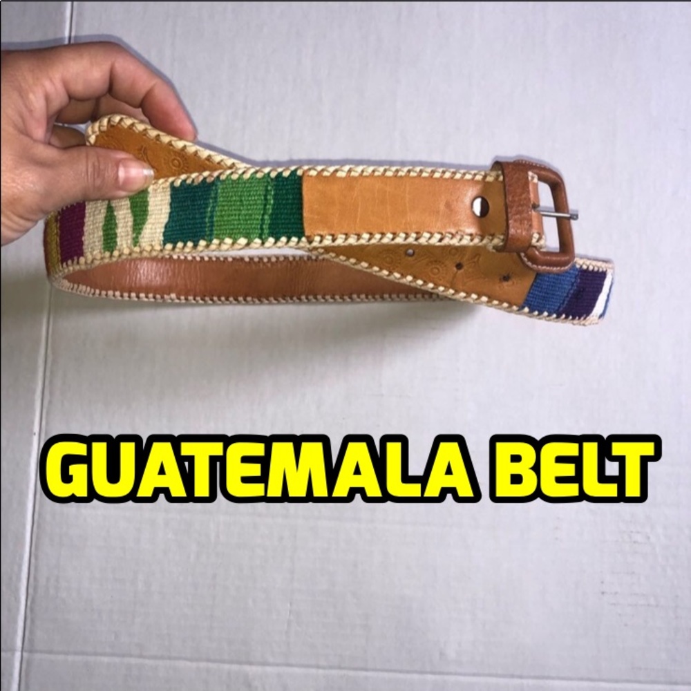 Vintage Guatemala Belt Size 32-36